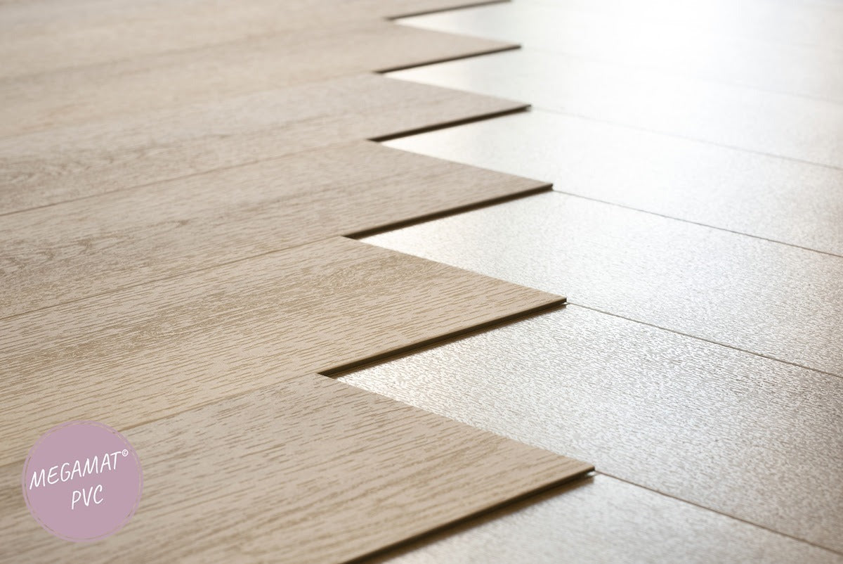 Floer Visgraat PVC - Greige Eiken