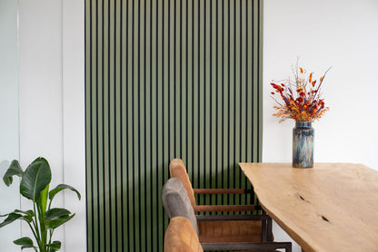 Floer Akupanel Wandpanelen -- Lino Olijfgroen 240cm