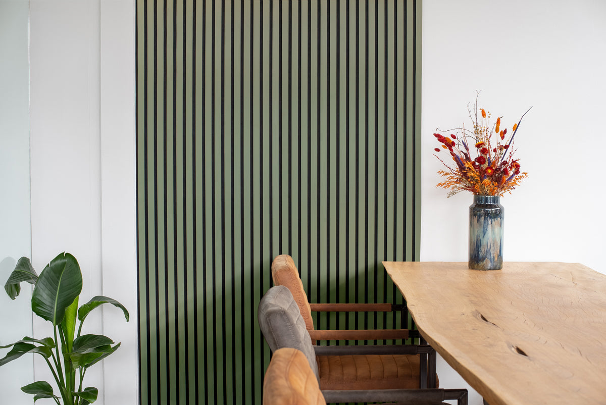 Floer Akupanel XL wandpanelen -- Lino Olijfgroen