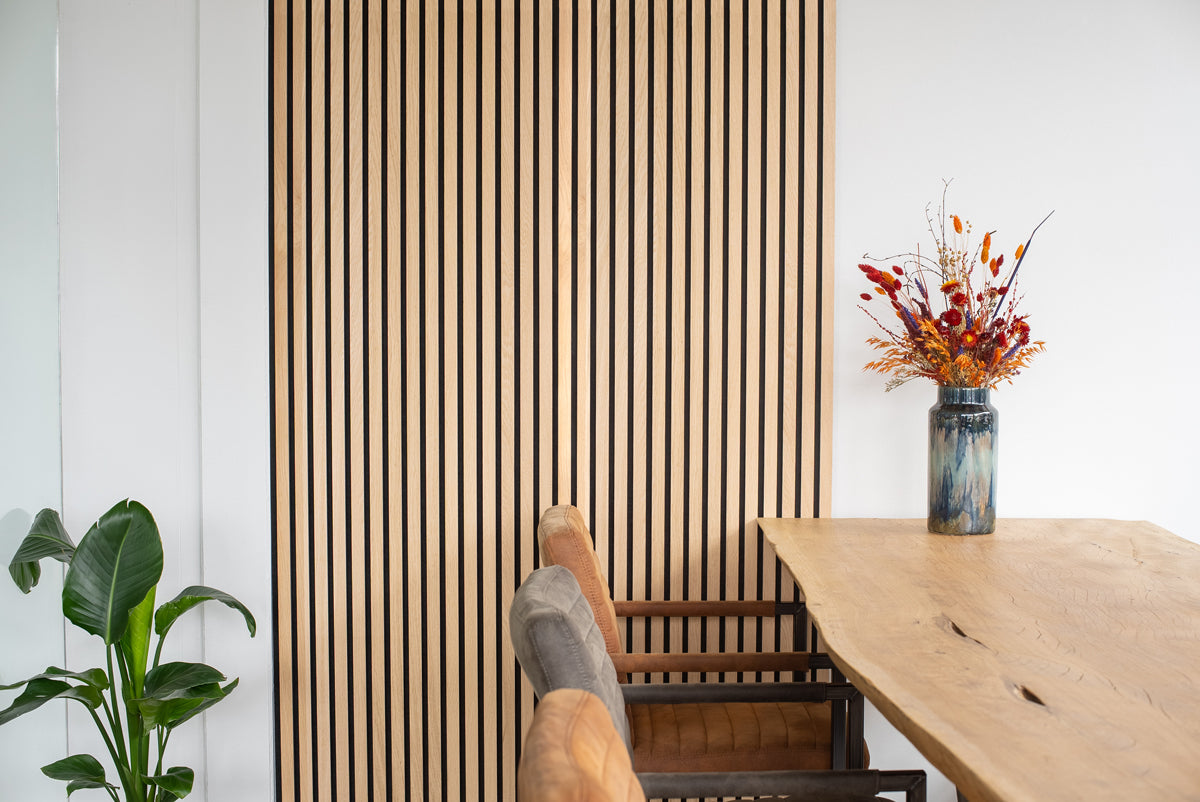 Floer Akupanel Wandpanelen -- Onbehandeld Eiken 240cm