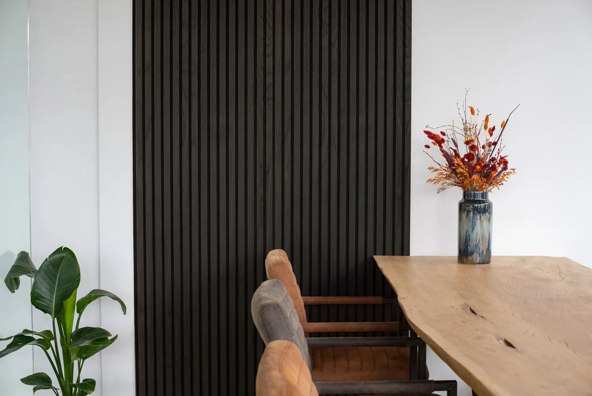 Floer Akupanel wandpanelen -- Zwart Eiken 240cm (Uitlopend)