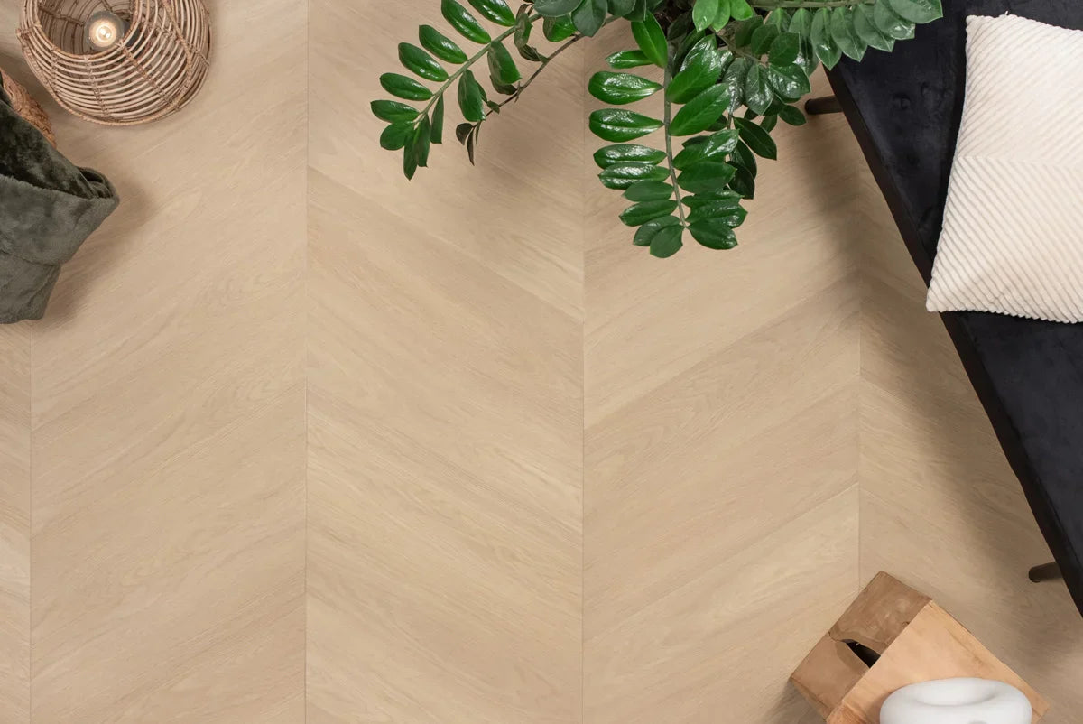 Floer Hongaarse Punt PVC – Natuur Eiken