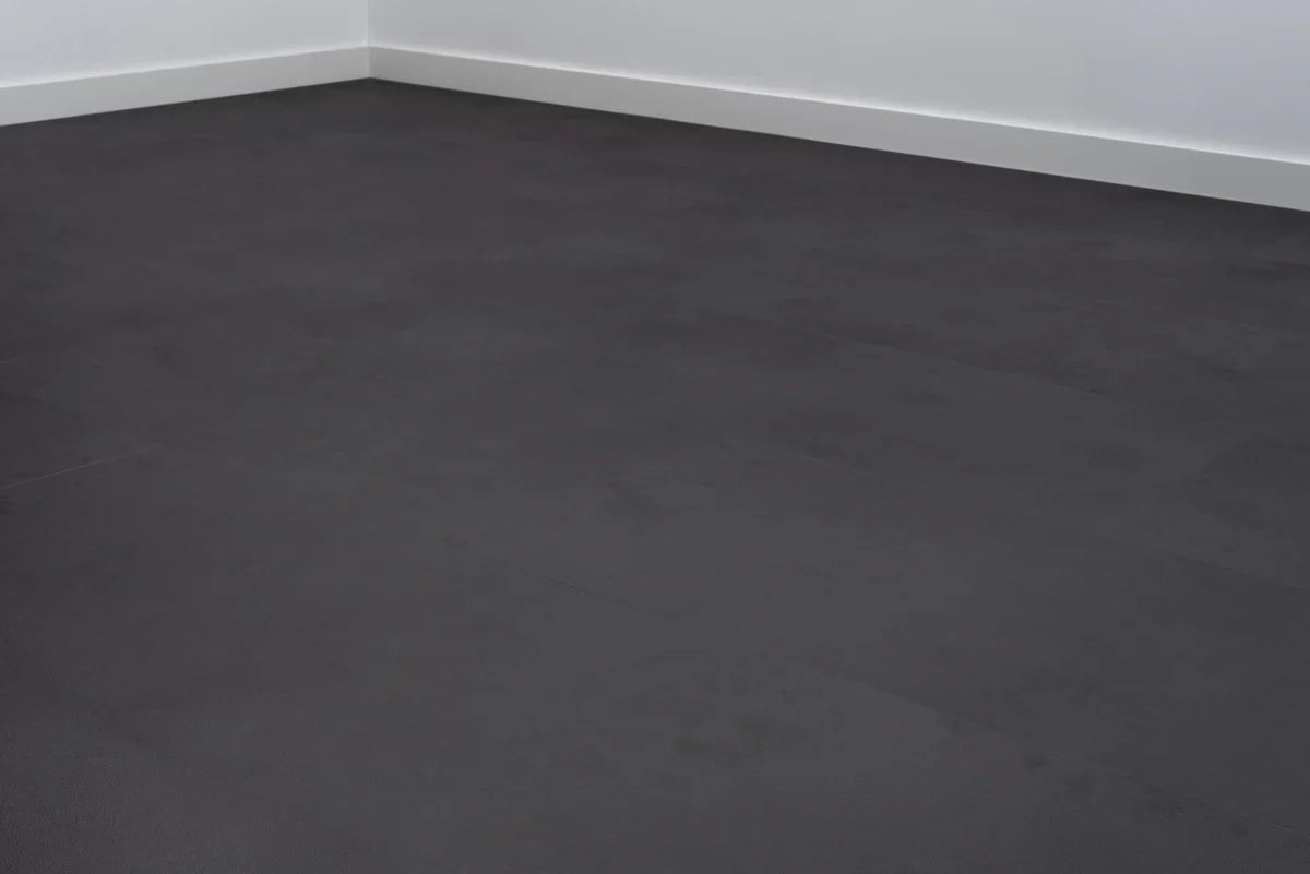 Floer Tegel Click PVC - Betonlook Zwart