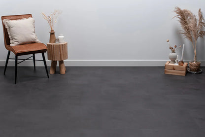 Floer Tegel Click PVC - Betonlook Zwart
