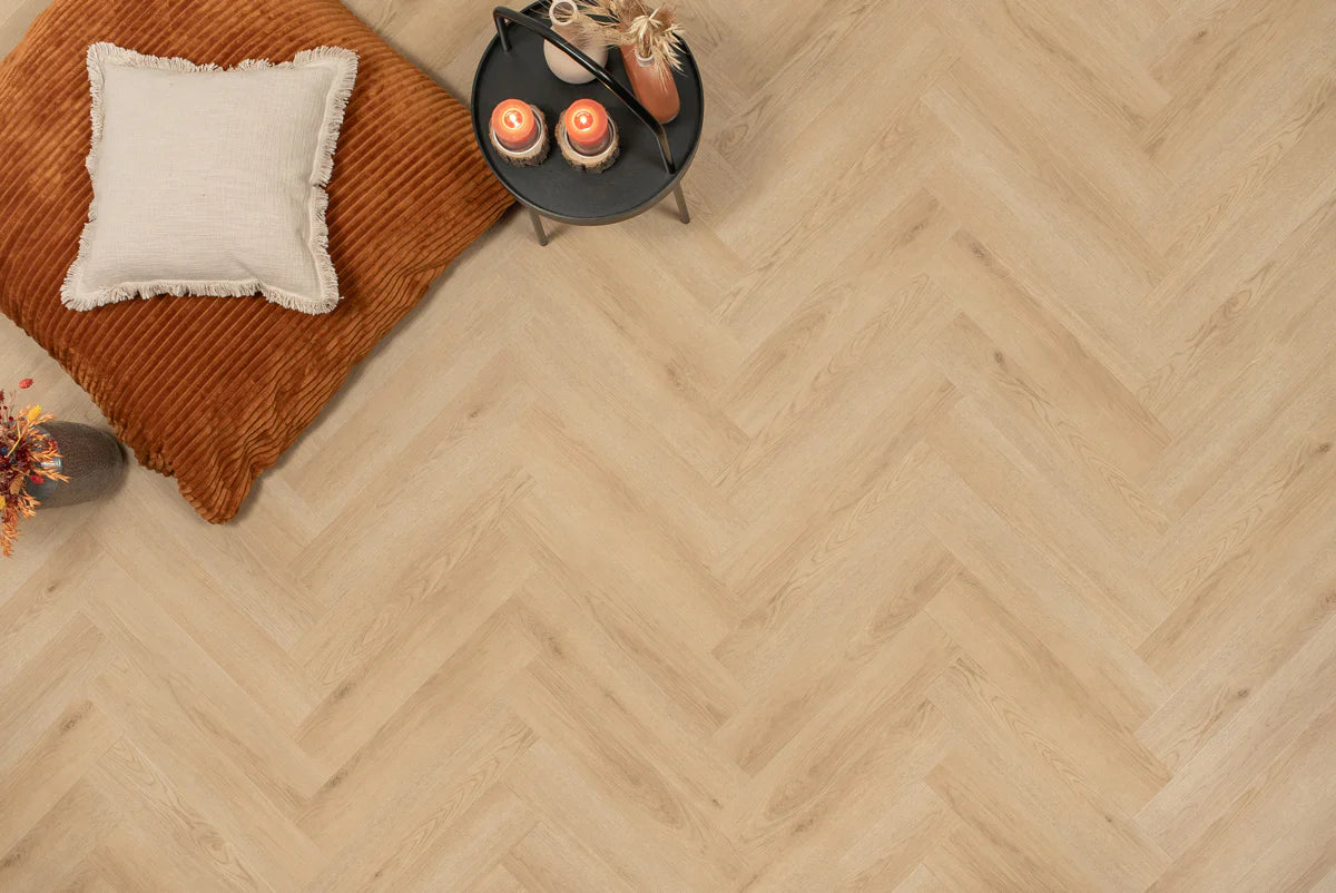 Floer Visgraat Click PVC - Natuur Eiken