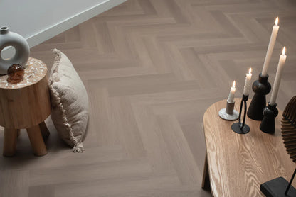 Floer Visgraat PVC - Greige Eiken