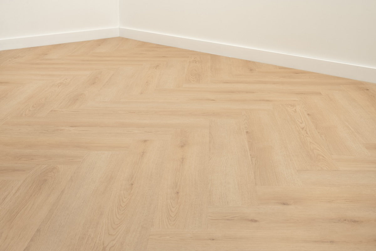 Floer Walvisgraat Click PVC - Bryde Bruin