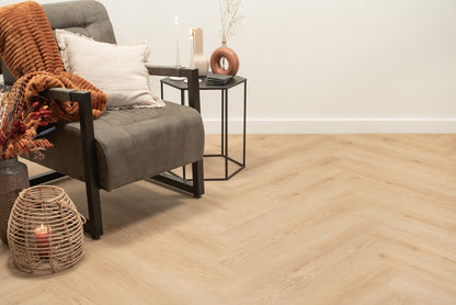 Floer Walvisgraat Click PVC - Bryde Bruin