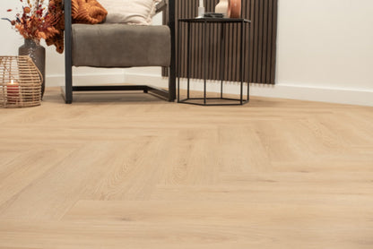 Floer Walvisgraat Click PVC - Bryde Bruin