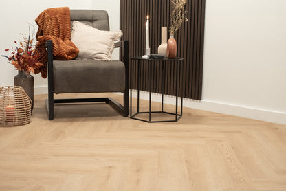 Floer Walvisgraat Click PVC - Bryde Bruin