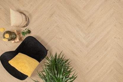 Floer Walvisgraat Click PVC – Gaia Grijsbeige