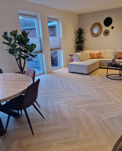 Floer Walvisgraat PVC - Balein Beige