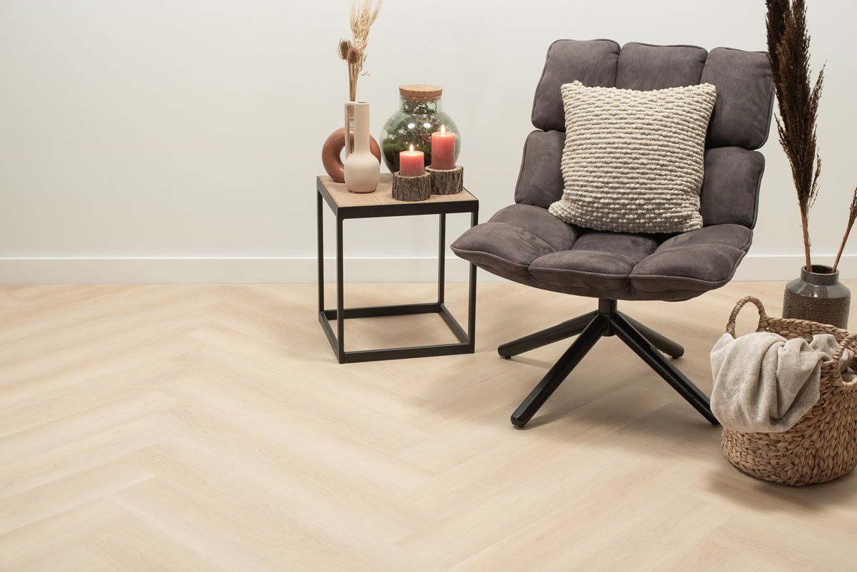 Floer Walvisgraat PVC - Balein Beige
