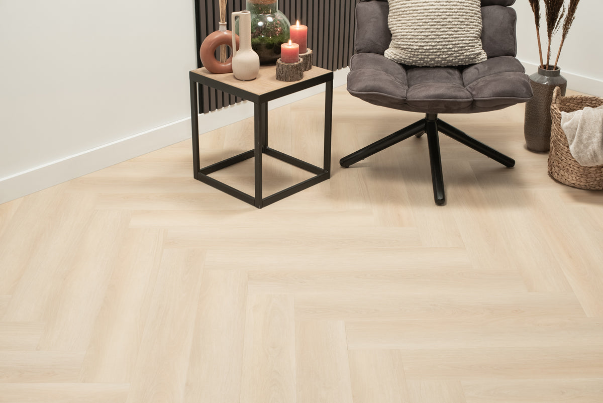 Floer Walvisgraat PVC - Balein Beige