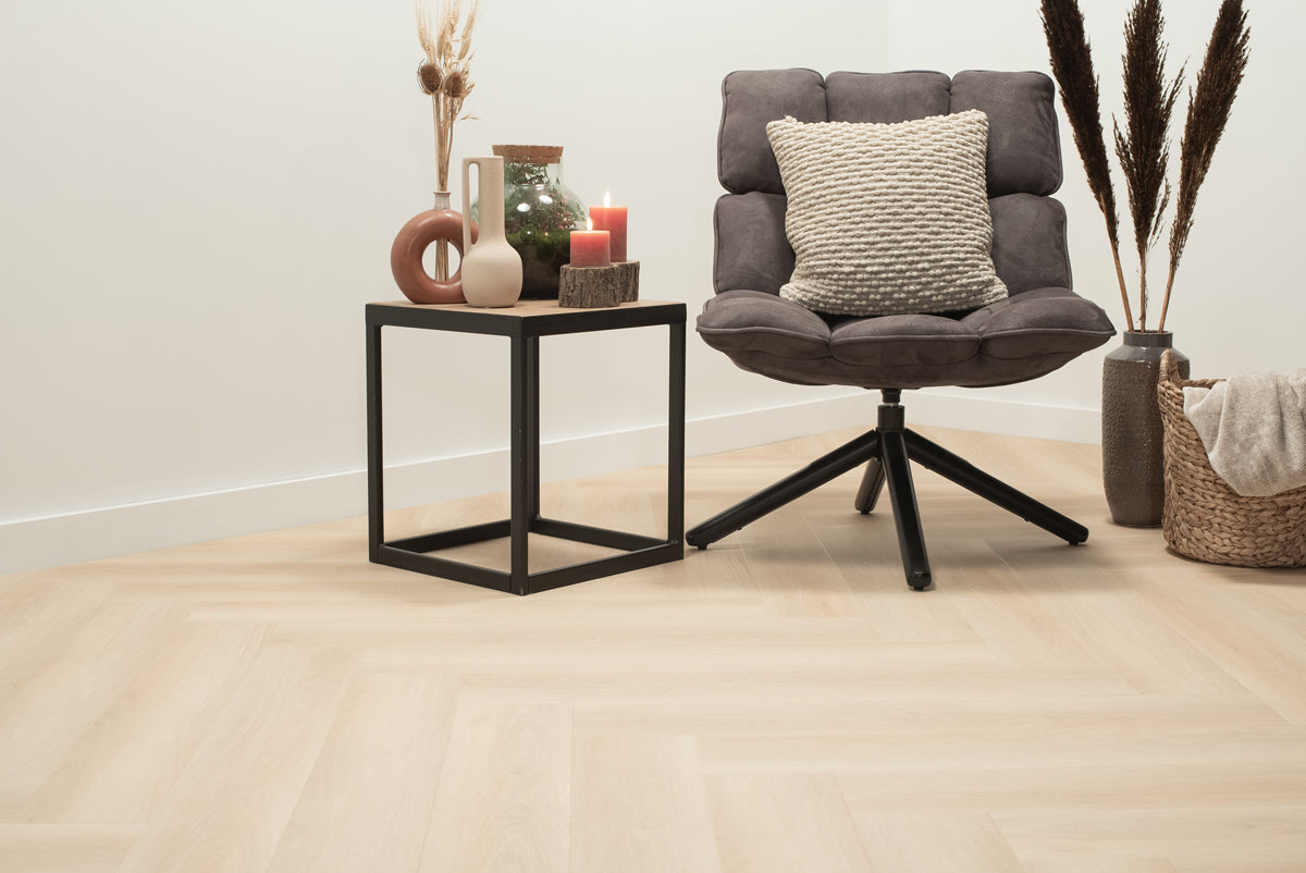 Floer Walvisgraat PVC - Balein Beige