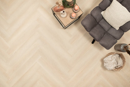 Floer Walvisgraat PVC - Balein Beige