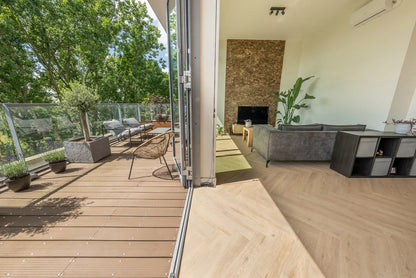 Floer Walvisgraat PVC - Gaia Grijsbeige