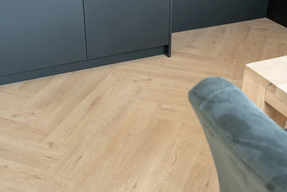 Floer Walvisgraat PVC - Gaia Grijsbeige