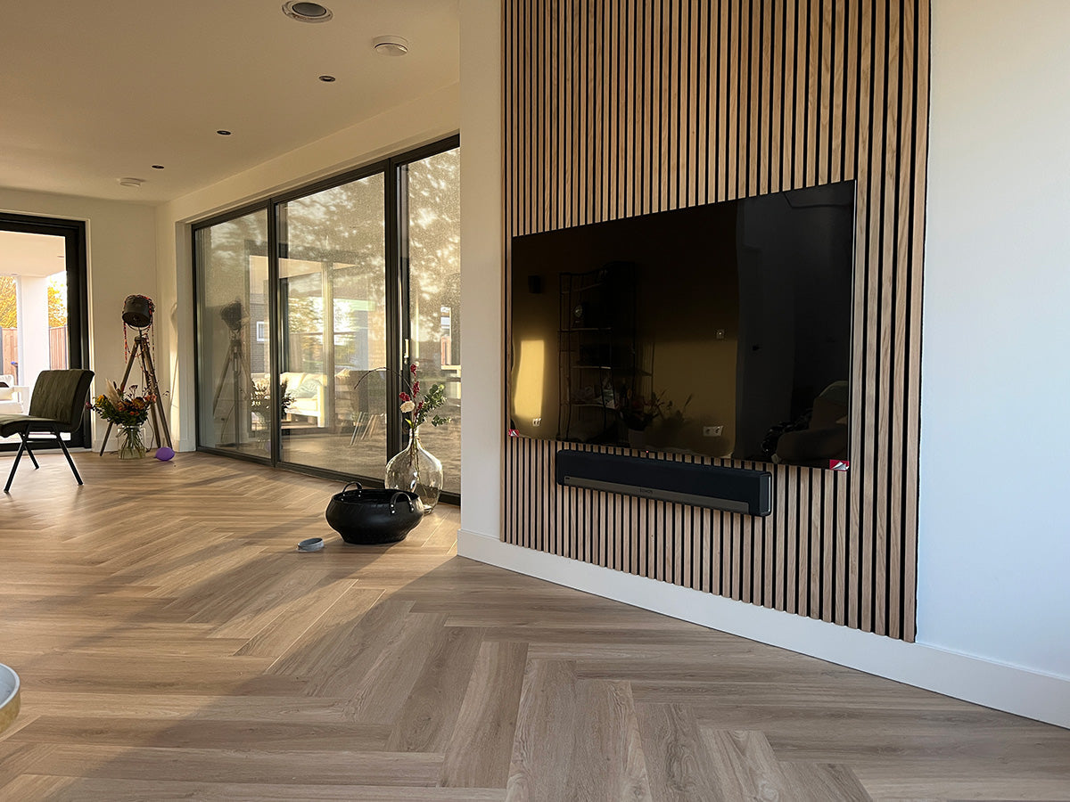 Floer Akupanel Wandpanelen -- Onbehandeld Eiken 240cm
