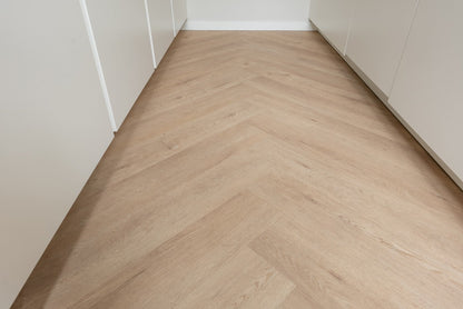 Floer Walvisgraat PVC - Gaia Grijsbeige