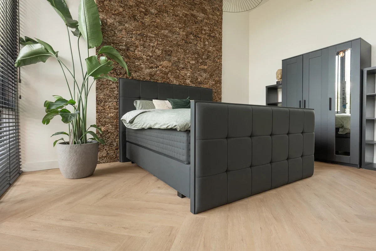 Floer Walvisgraat PVC - Gaia Grijsbeige