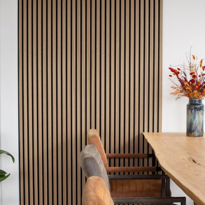 Floer Akupanel Wandpanelen -- Lichtbruin Noten 240cm