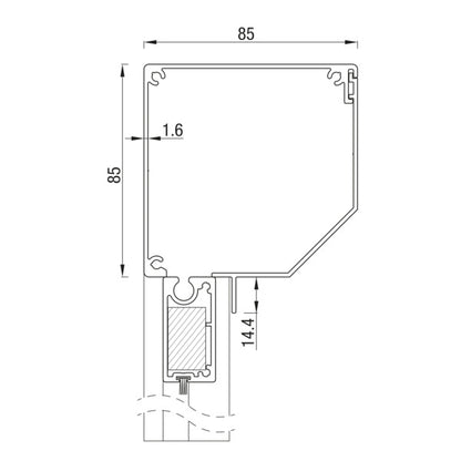 RS Universal 85 Schuin