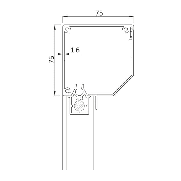 Screen - Staaldraad geleiding